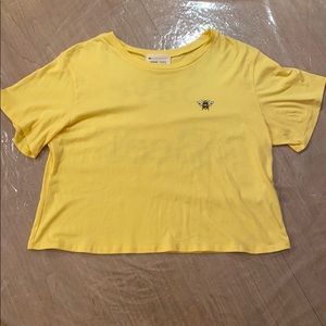 “Save the bees” bee embroidered t-shirt